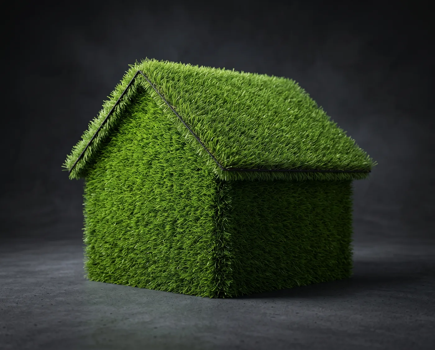 Choosing landscape turf, a house made of artificial grass